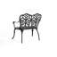 Banc de jardin pour patio avec rose floral, banc de chambre