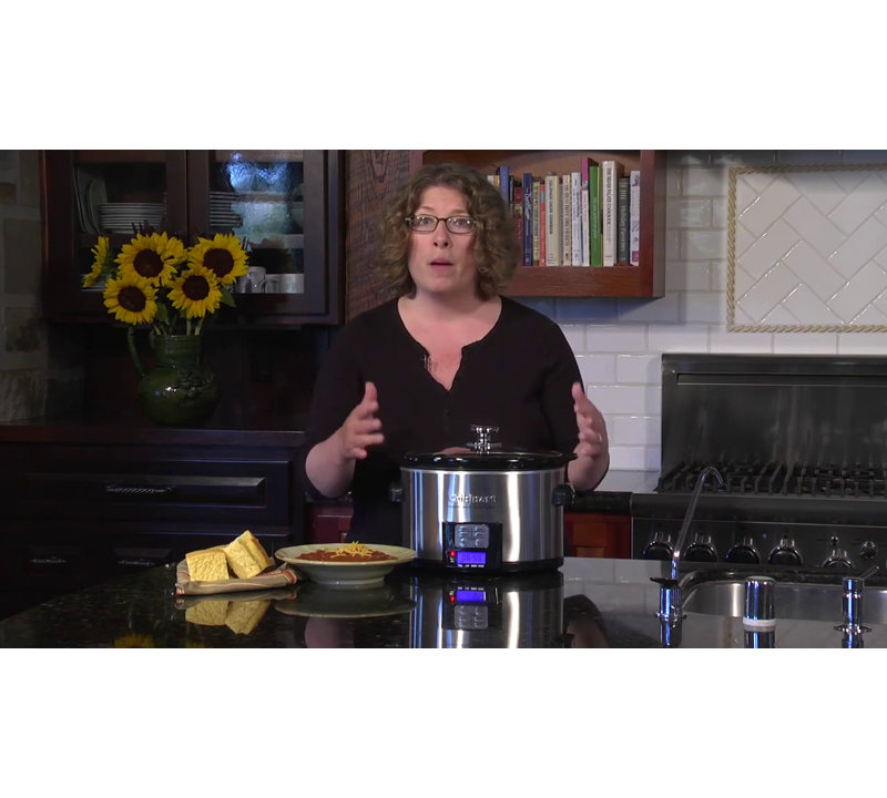 Cuisinart 3.5 Quart Silver Stainless Steel Programmable Slow Cooker