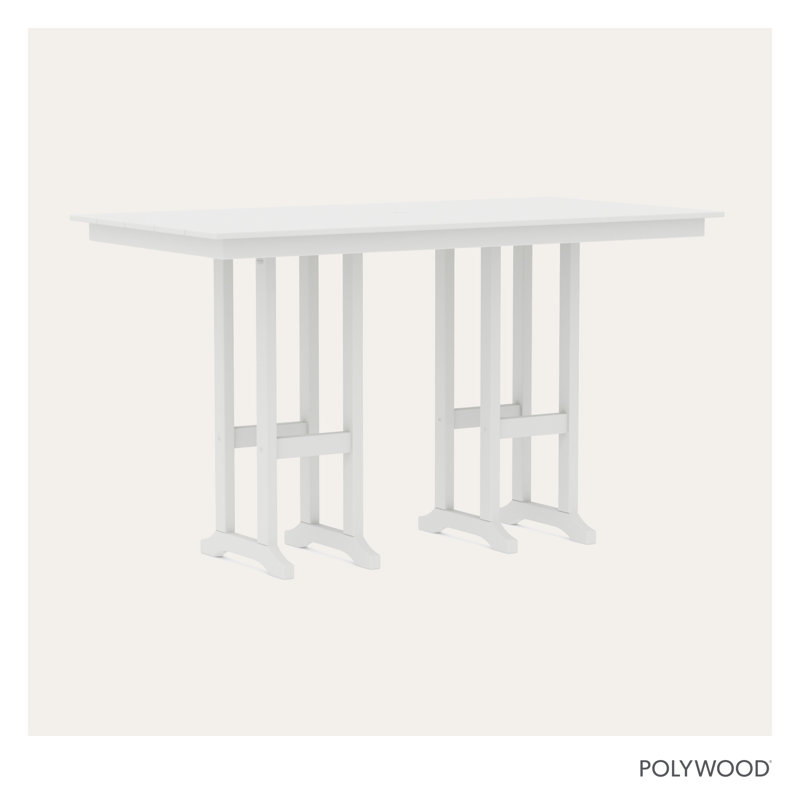 Farmhouse 37" x 72" Dining Table, White, 42.06"H x 37.72"W x 72"L