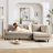 95" Upholstered L Shaped Sofa Modern Sectional-926521336