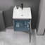 Meuble-lavabo 16 po avec lavabo en céramique et porte d'armoire à fermeture en douceur, fixation murale flottante, bonde escamotable, siphon en P inclus (sans robinet), K1 (incluant A +)-256751019-256751020