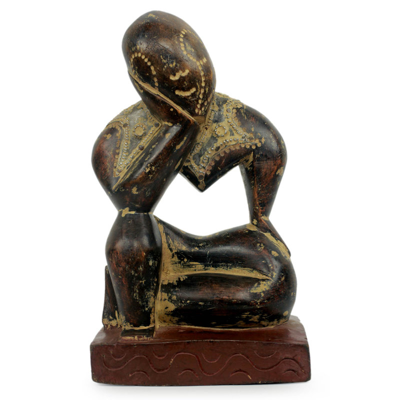 Sculpture en bois ghanéen Aimes