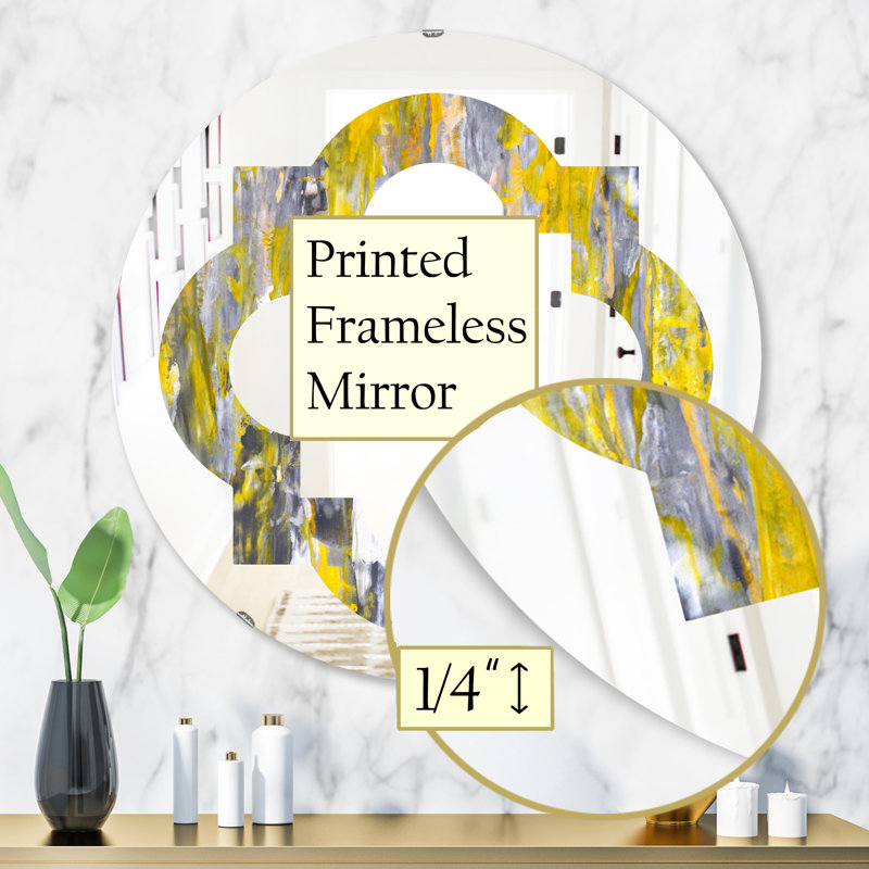 Miroir mural Quatrefoil, H 31,5 po x l po