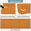 Futon convertible en tissu avec lin Harvyn 66,14 po-87051695