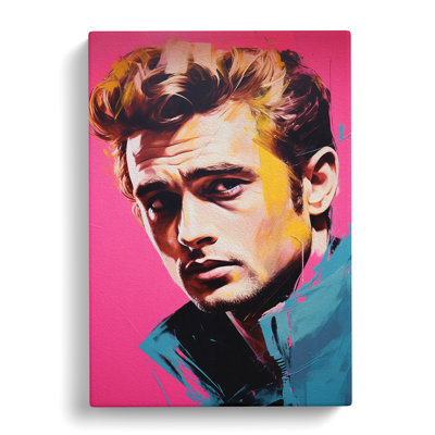 James Dean Neo-Plasticism Art - Wrapped Canvas