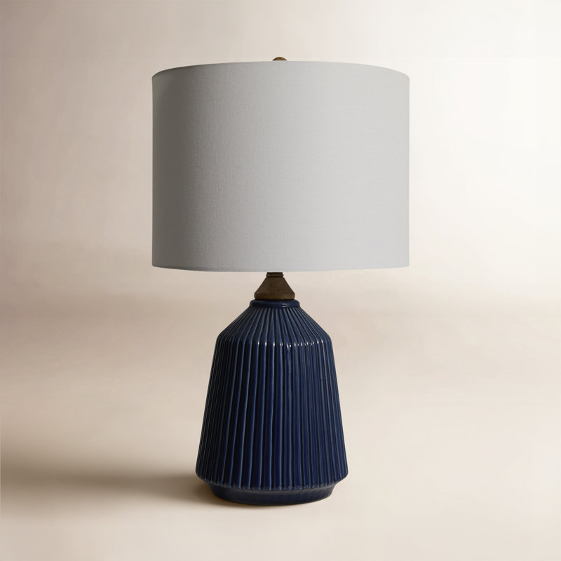 Teasley Ceramic Table Lamp, Blue