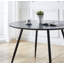 Mose Round Metal Base Dining Table