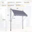 Pare-soleil rétractable de 118 po avec protection en tissu et structure de support