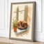 Cat in Morning Light Boho - Wrapped Canvas-1899718731-1899718721