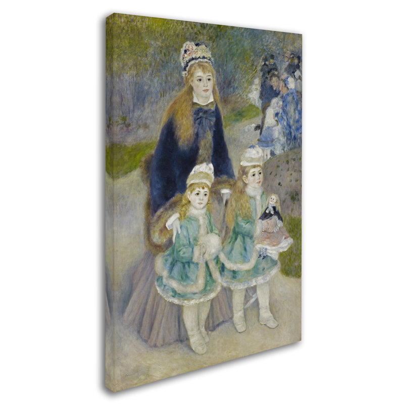 «Mother And Children», reproduction sur toile tendue, H 19 po x l 12 po