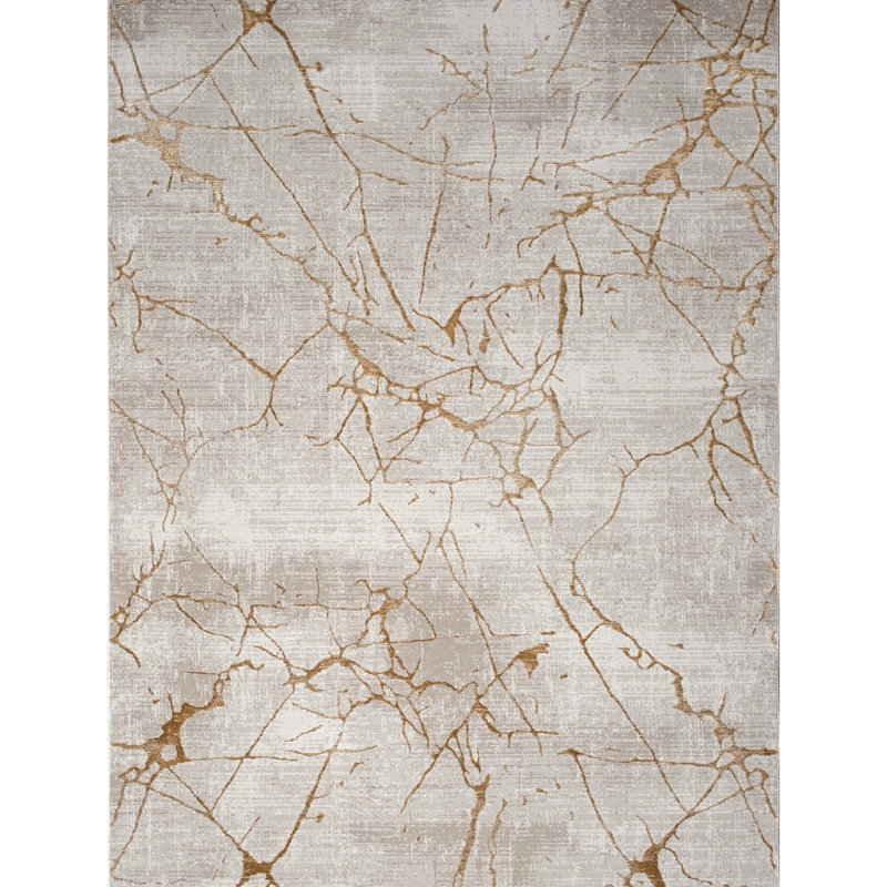 Area Rug, Rectangle 2' x 3', Beige/Brown