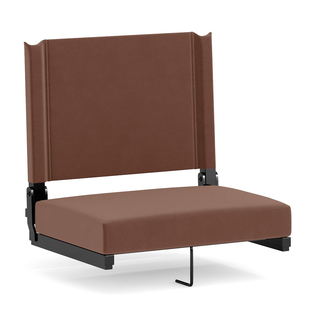Grandstand Comfort Seats by Flash - Lightweight Stadium Chair with Handle & Ultra-Padded Seat Arlmont & Co. Cushion 