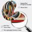 Circular Retro Dynamics II - Moderne forme géométrique de flèche - Art mural métallique asymétrique-73611449