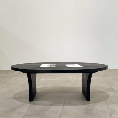 Solid Wood Coffee Table with Spacious Top
