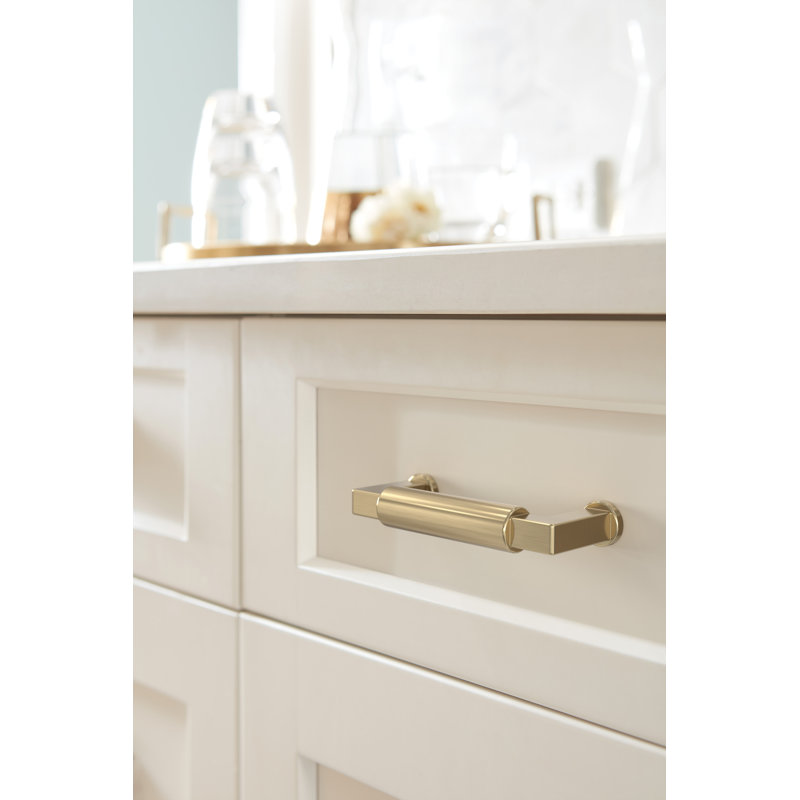Poignée d'armoire champagne doré de 3 po (76 mm) Balon de centre à centre, 3", Champagne doré