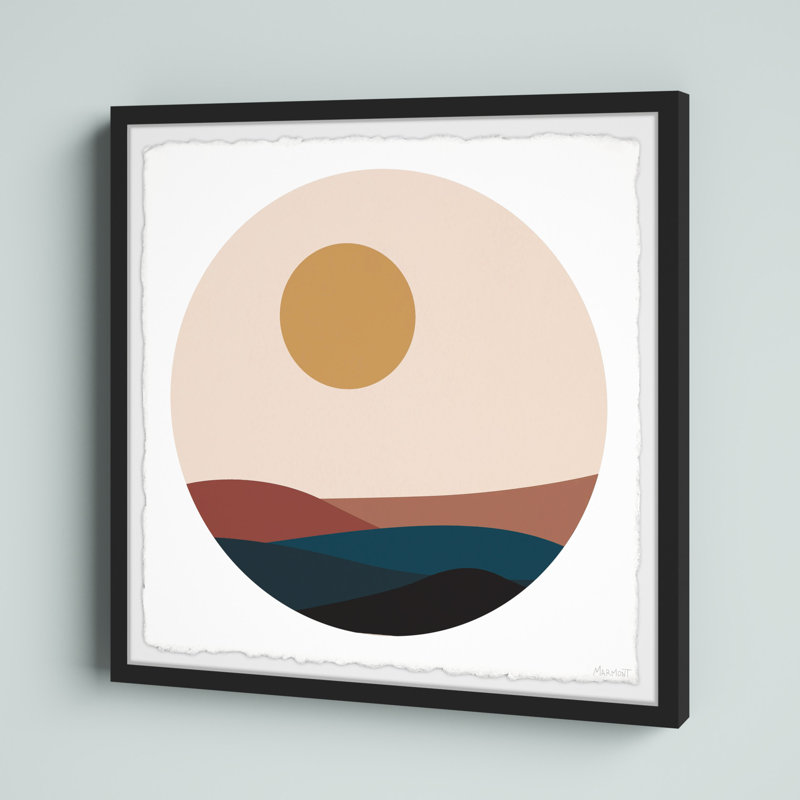 Moon Hills - Peinture encadrée, H 32 po x l 32 po x P 1,5 po