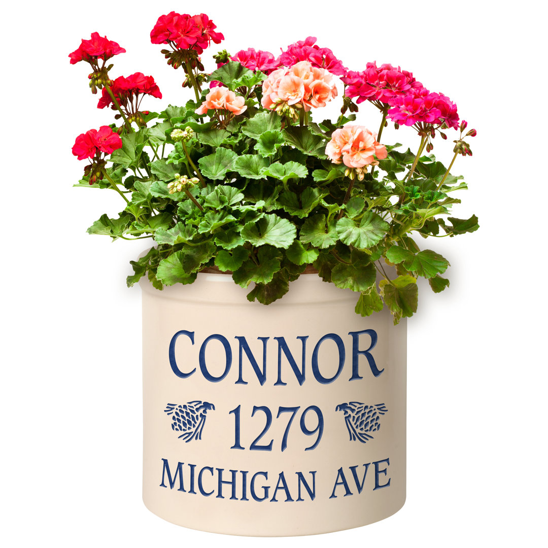 Woodhouse Personalized Pinecone Ceramic Pot Planter August Grove®