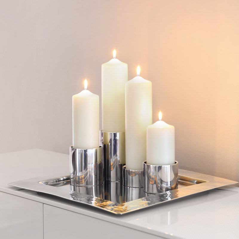 Porte-bougie pilier Sobrio, H 5,91 po x l 3,94 po x P 3,94 po