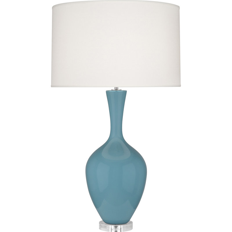 Audrey Table Lamp, Steel Blue