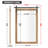 Keira-Mai Barn Door Bathroom Mirror, Wood Frame Wall Mounted Vanity Mirror with Metal Hanging Rod, Farmhouse Industrial Rectangle Wall Mirror for Bathroom-1214352522-1237467135
