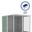 Poulailler en métal avec porte cadenassable avec porte-cadenas Absco Poultry Paradise P 5 pi x L 5 pi L-92301049