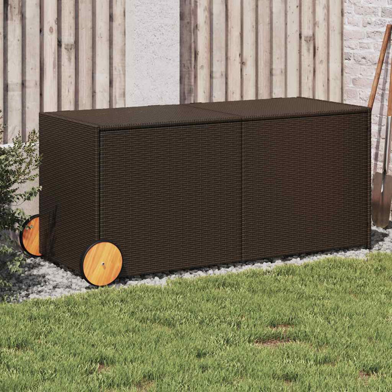 Coffre de rangement de jardin brun