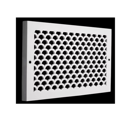 Scallop 6"x10" Duct Opening Solid (Overall 8"x12")