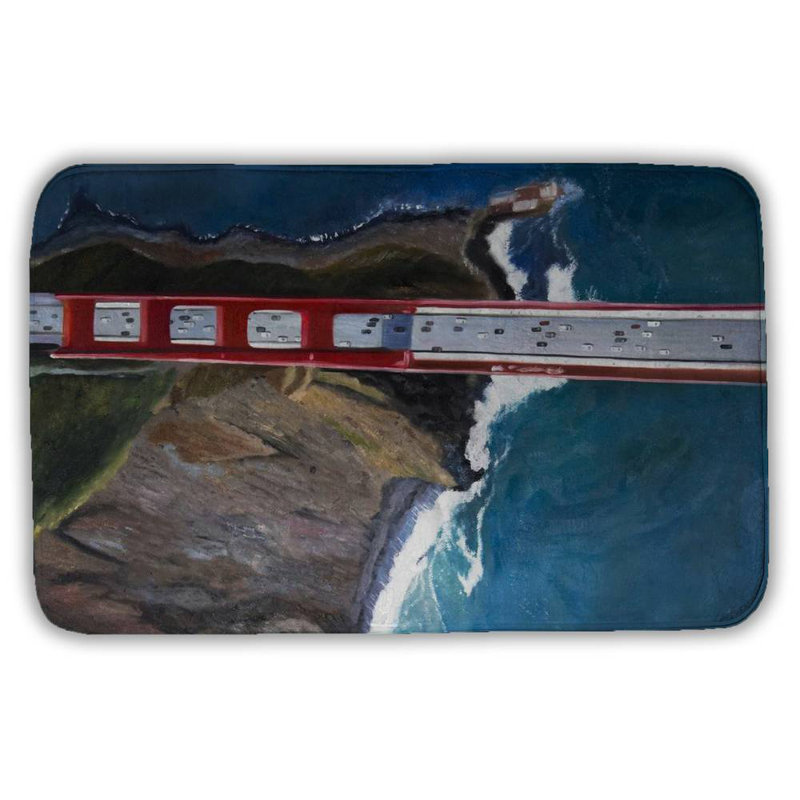 Alawi Non-Slip Bath Mat, 34" W x 21" L