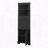Black Triangle Tall Cabinet with 3 Drawers and Adjustable Shelf-1384281263