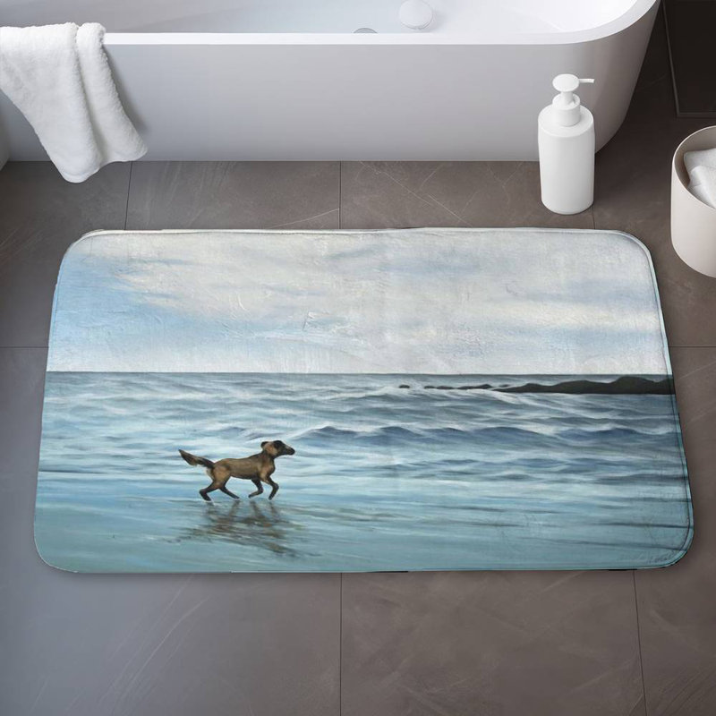 Doleman Non-Slip Bath Mat, 34" W x 21" L