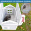 Outdoor Cat House Wooden Indoor Cat Shelter Weather Resistant Feral Cat House