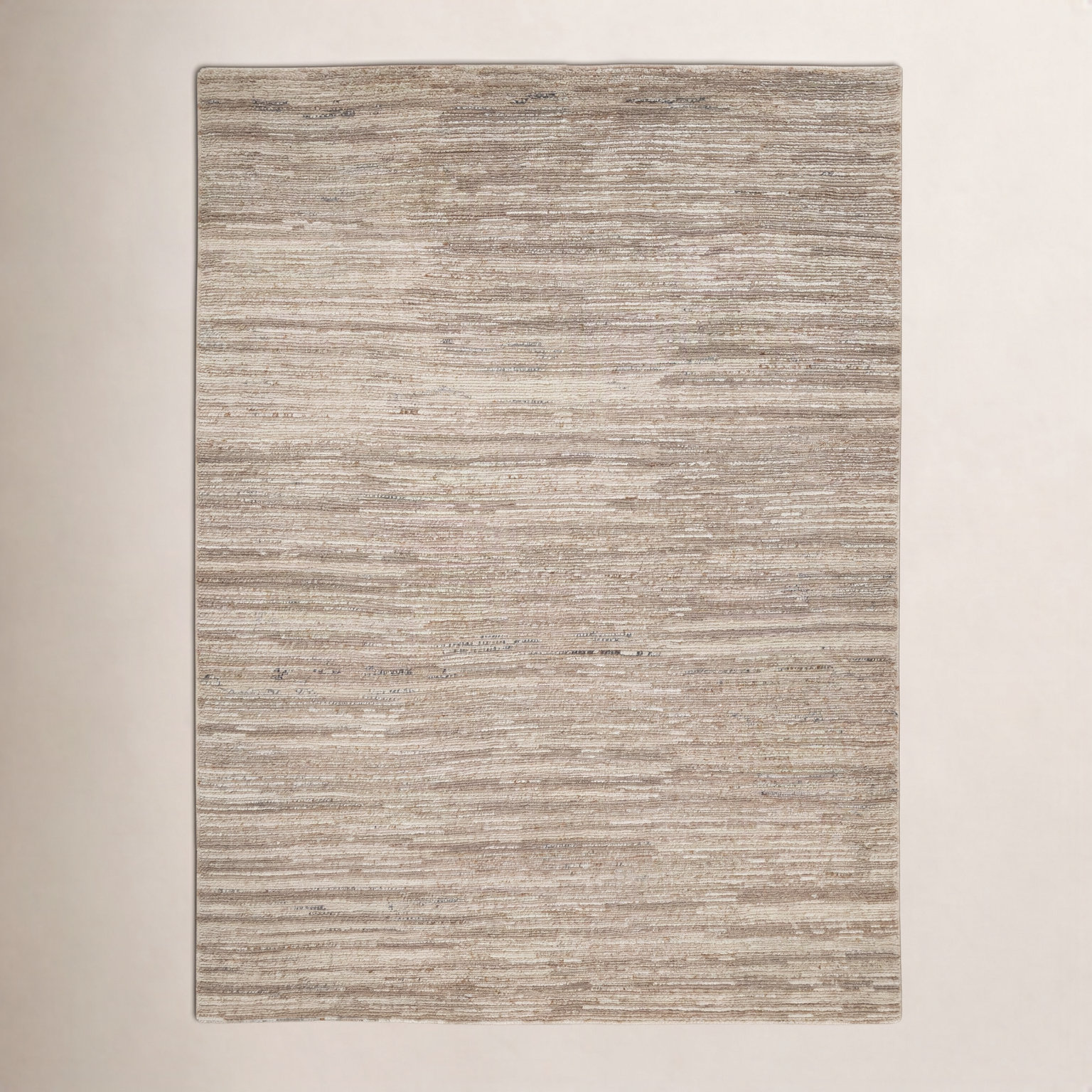 Ailey Hand-Knotted Abstract Wool Rug, Rectangle 7'6" x 9'6"