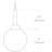 White Glass Globe Small Pendant-98167512-100929640