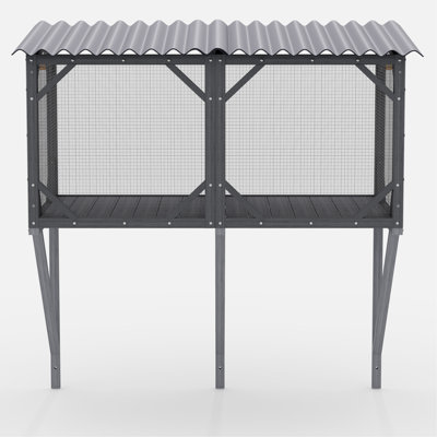 Boîte à fenêtre pour chat, moustiquaire amovible, construction en bois, plusieurs chats, confort toutes saisons, installation facile, divers enclos extérieurs, filet, bois, petite et moyenne utilisation, différentes formes simples