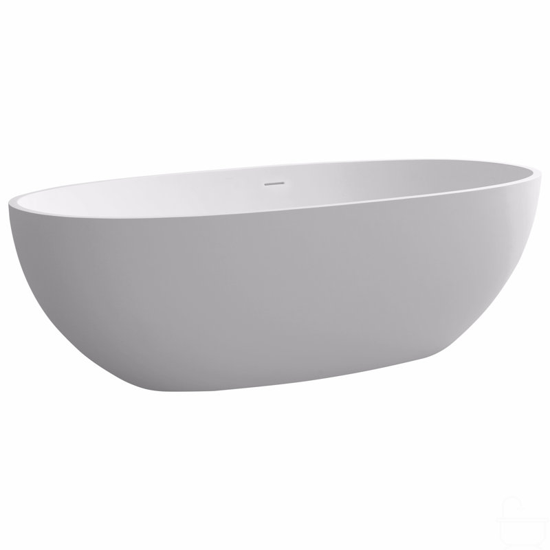 Premium Solid Surface Deep Soaking Bathtub