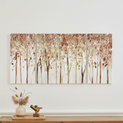 Abstrait forêt d'automne, art mural
