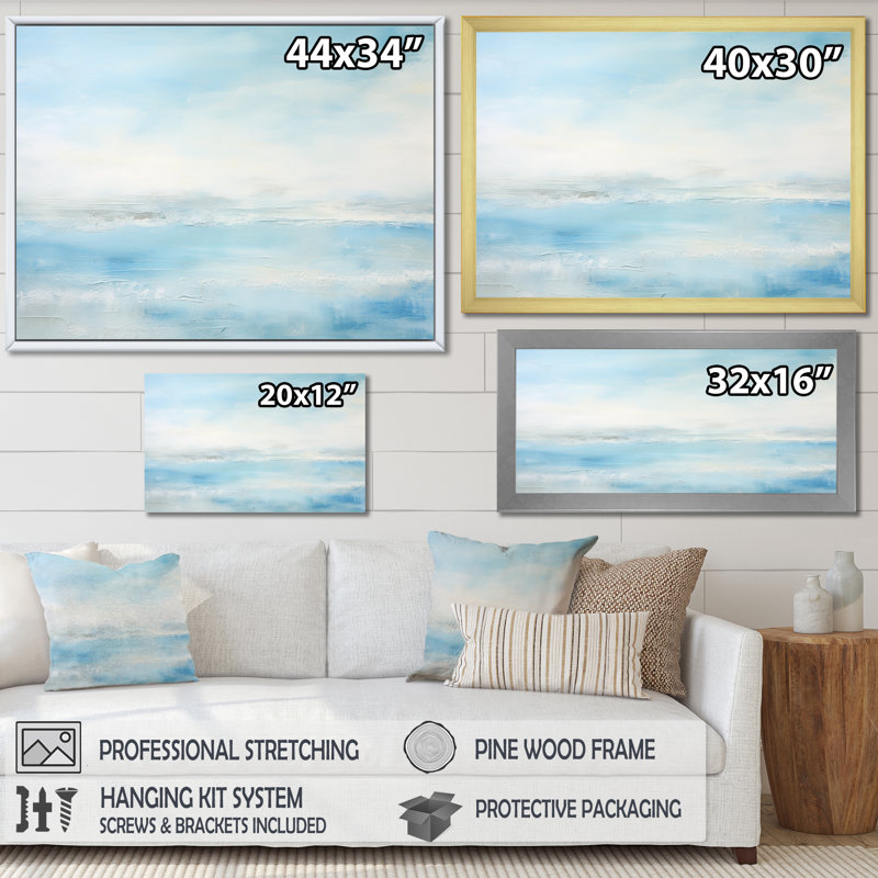 Pompey - Beach & Ocean Canvas Prints, Cadre flottant doré, H 16 po x l 32 po