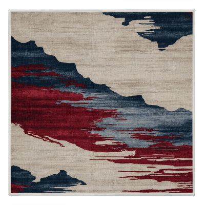 Tapis beige lavable à la machine