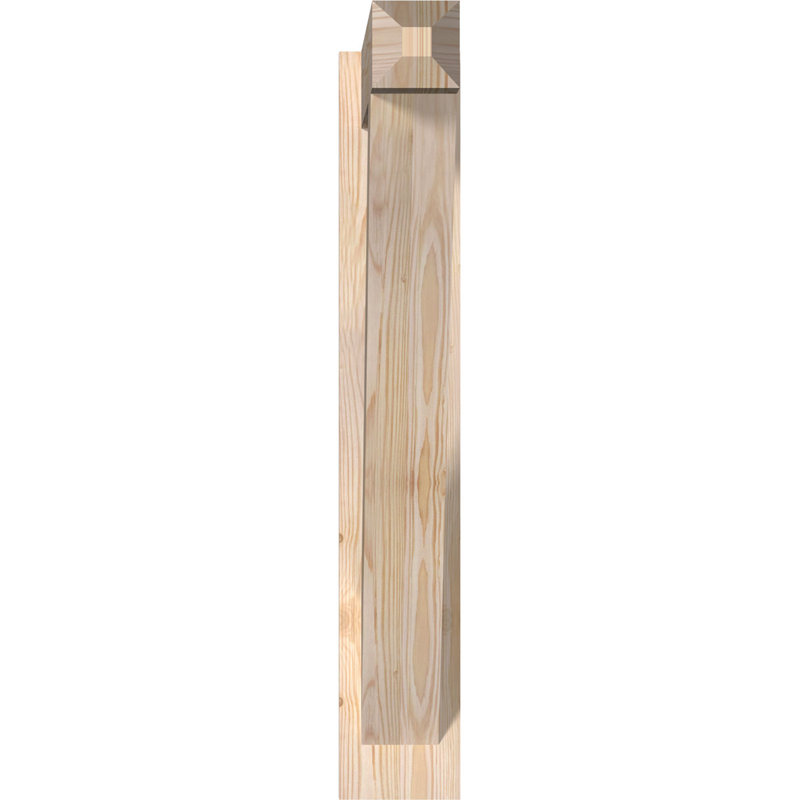 Artisan traditionnel en bois rustique, Sapin Douglas de 5 1/2 po (lisse), P 28 po x H 34 po