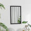 24 "x 36" miroir noir rectangulaire, miroir mural pour le vestibule de chambre à coucher de salon