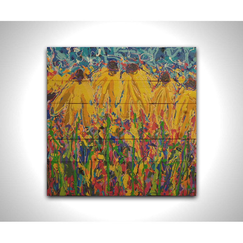 Coneflower Chaos par Jeff Boutin, H 20 po x l 20 po