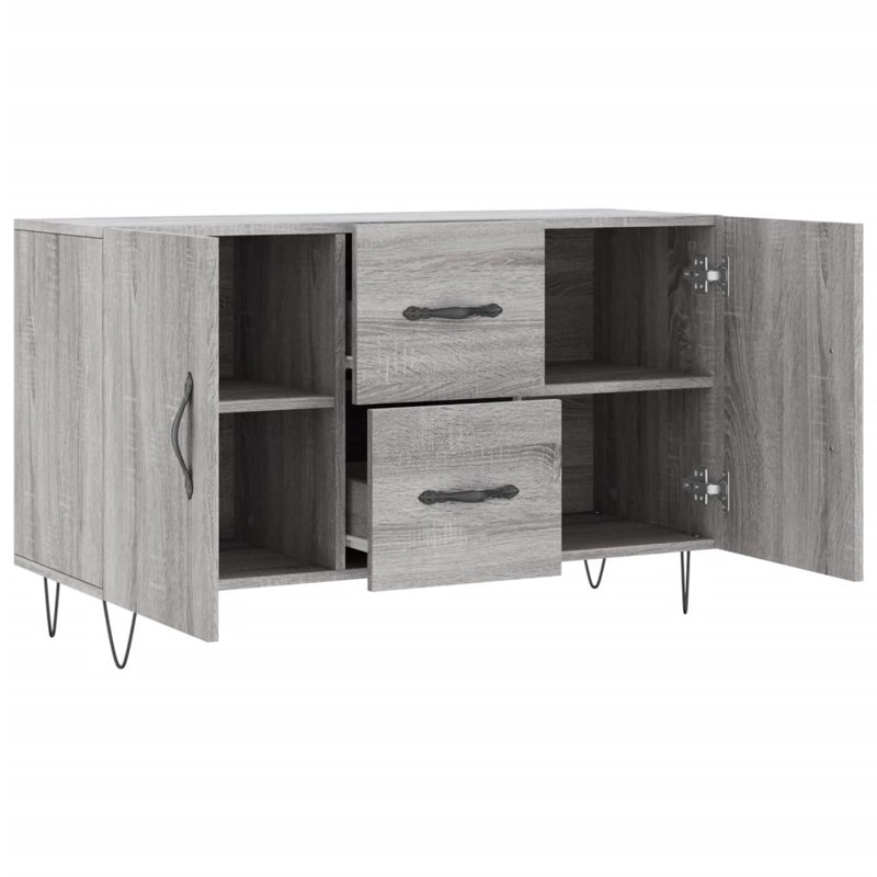 Marbut Sideboard 100x36x60 cm Engineered Wood, Grey Sonoma