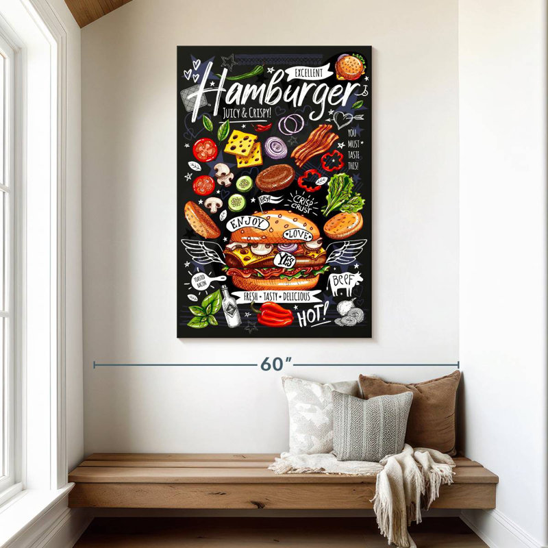 Yarlin Special Hamburger, 48" H x 32" W