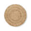 Medallion Jute / Sisal Area Rug in Brown-907822030