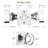 Coolnews Modern Grace Series Crystal Passage Door Knobs-118026170