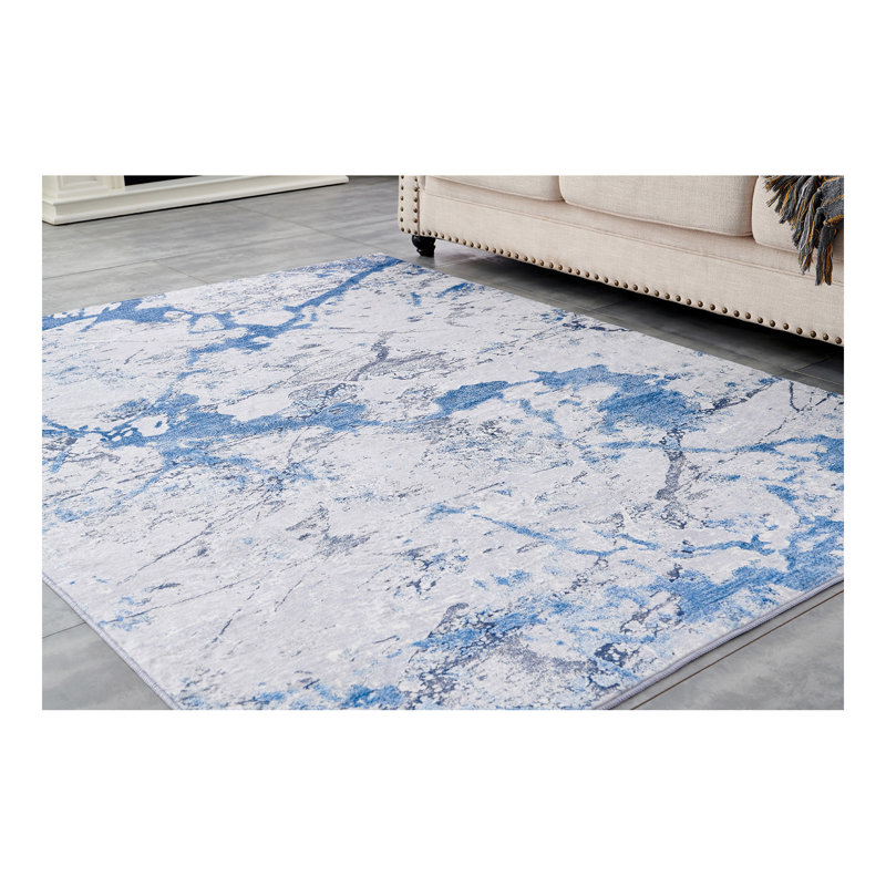 Collection Abstract Design Machine Washable Super Soft Area Rug, Rectangle 2' x 3'
