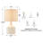 17.75 Cream White Ceramic Table Lamp-1063638405
