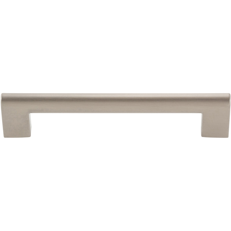 Round Rail 5 1/16" Center to Center Bar pull, Brushed Nickel, 5 1/16"