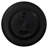 Gallery Modern & Contemporary Round Wall Clock, Matte Black Case with High-Contrast White Arabic Numeral Dial