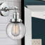 Applique murale de salle de bain 1 lumière Clementina-32986006-32986009-32986014